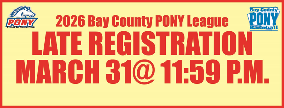 LATE REGISTRATION CLOSES MARCH 31 AT 11:59 P.M.